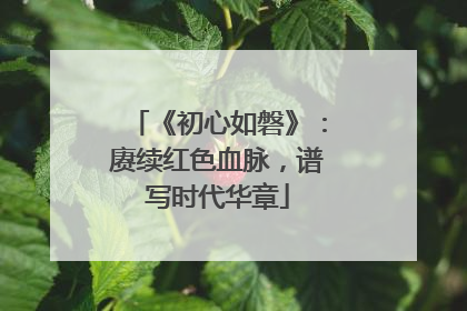 《初心如磐》：赓续红色血脉，谱写时代华章