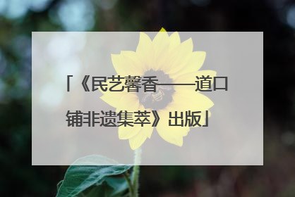《民艺馨香——道口铺非遗集萃》出版