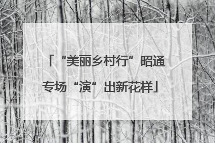 “美丽乡村行”昭通专场“演”出新花样