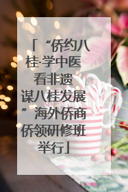 “侨约八桂·学中医 看非遗 谋八桂发展”海外侨商侨领研修班举行