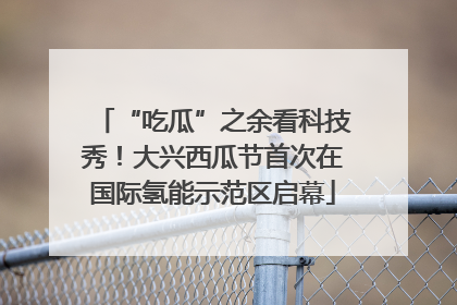 “吃瓜”之余看科技秀！大兴西瓜节首次在国际氢能示范区启幕