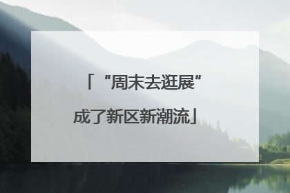 “周末去逛展”成了新区新潮流