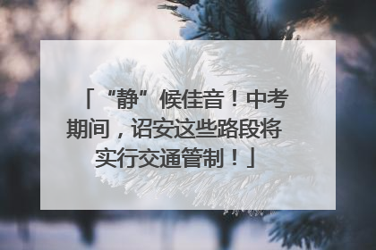 “静”候佳音！中考期间，诏安这些路段将实行交通管制！