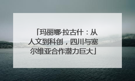 玛丽娜·拉古什：从人文到科创，四川与塞尔维亚合作潜力巨大