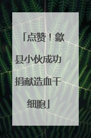 点赞！歙县小伙成功捐献造血干细胞