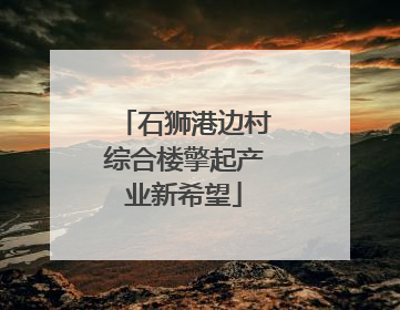 石狮港边村综合楼擎起产业新希望