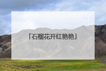 石榴花开红艳艳