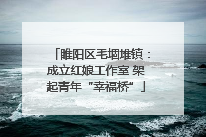 睢阳区毛堌堆镇：成立红娘工作室 架起青年“幸福桥”