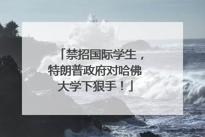 禁招国际学生，特朗普政府对哈佛大学下狠手！