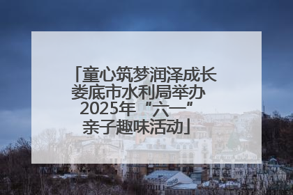 童心筑梦润泽成长 娄底市水利局举办2025年“六一”亲子趣味活动