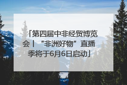 第四届中非经贸博览会丨“非洲好物”直播季将于6月6日启动