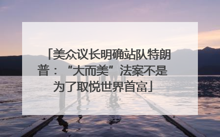 美众议长明确站队特朗普：“大而美”法案不是为了取悦世界首富