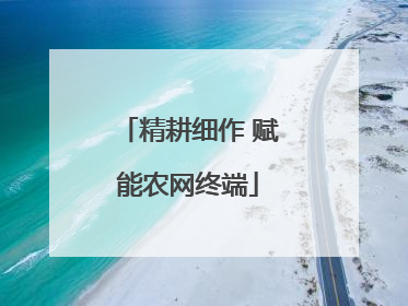 精耕细作 赋能农网终端