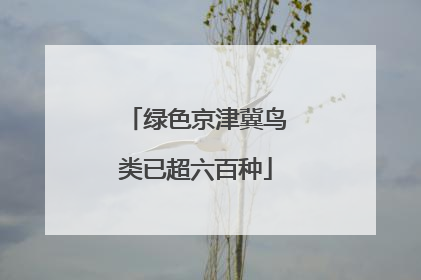 绿色京津冀鸟类已超六百种