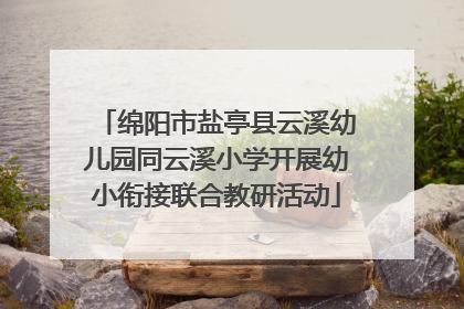 绵阳市盐亭县云溪幼儿园同云溪小学开展幼小衔接联合教研活动