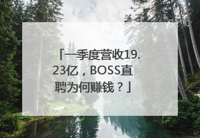一季度营收19.23亿，BOSS直聘为何赚钱？