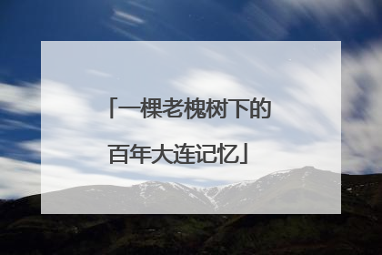 一棵老槐树下的百年大连记忆