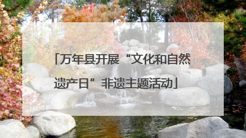 万年县开展“文化和自然遗产日”非遗主题活动
