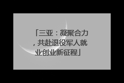 三亚：凝聚合力，共赴退役军人就业创业新征程