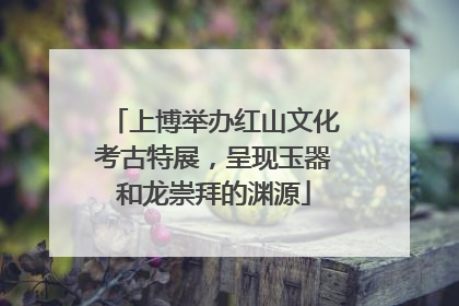上博举办红山文化考古特展，呈现玉器和龙崇拜的渊源