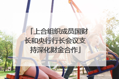 上合组织成员国财长和央行行长会议支持深化财金合作