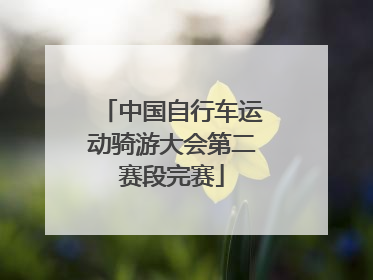 中国自行车运动骑游大会第二赛段完赛