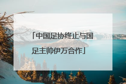 中国足协终止与国足主帅伊万合作