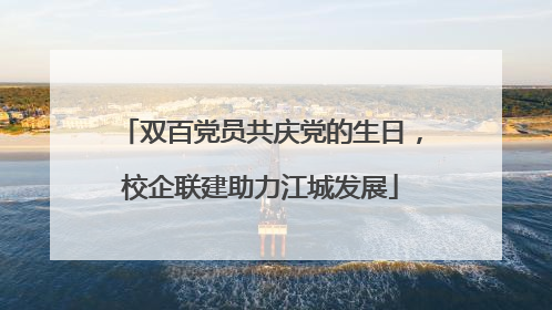 双百党员共庆党的生日，校企联建助力江城发展