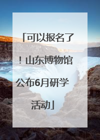 可以报名了！山东博物馆公布6月研学活动