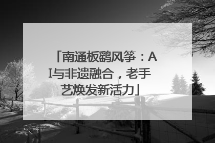 南通板鹞风筝：AI与非遗融合，老手艺焕发新活力