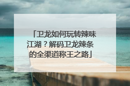 卫龙如何玩转辣味江湖？解码卫龙辣条的全渠道称王之路