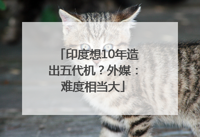 印度想10年造出五代机？外媒：难度相当大