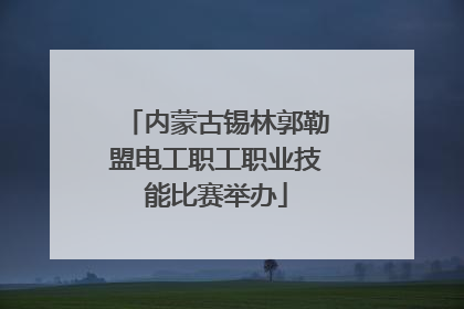 内蒙古锡林郭勒盟电工职工职业技能比赛举办