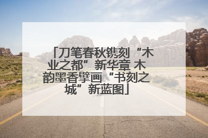 刀笔春秋镌刻“木业之都”新华章 木韵墨香擘画“书刻之城”新蓝图