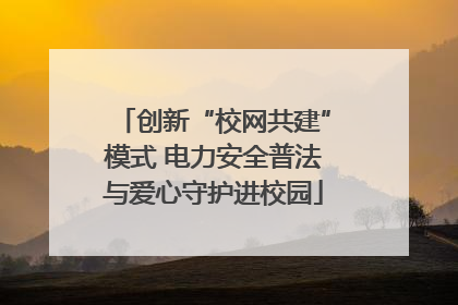 创新“校网共建”模式 电力安全普法与爱心守护进校园