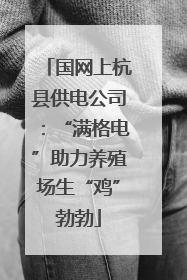 国网上杭县供电公司：“满格电”助力养殖场生“鸡”勃勃