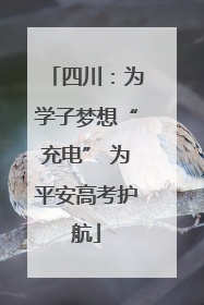 四川：为学子梦想“充电” 为平安高考护航