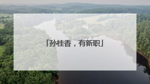 孙桂香，有新职