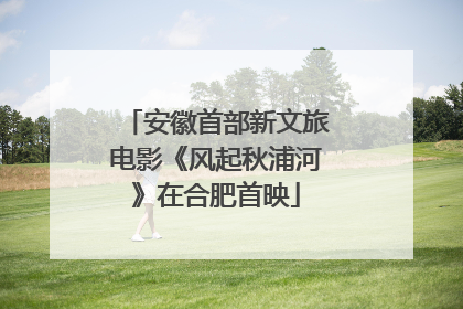 安徽首部新文旅电影《风起秋浦河》在合肥首映