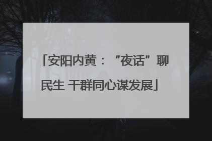 安阳内黄：“夜话”聊民生 干群同心谋发展