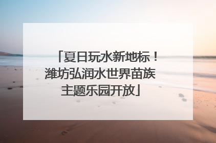 夏日玩水新地标！潍坊弘润水世界苗族主题乐园开放