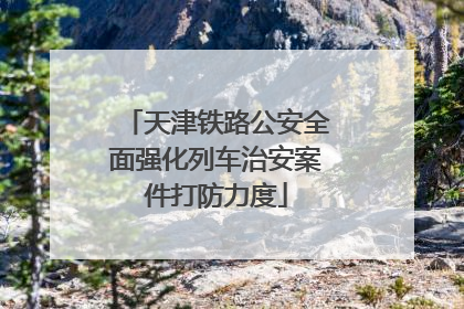 天津铁路公安全面强化列车治安案件打防力度