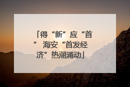 得“新”应“首” 海安“首发经济”热潮涌动