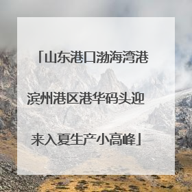 山东港口渤海湾港滨州港区港华码头迎来入夏生产小高峰