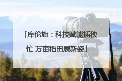 库伦旗：科技赋能插秧忙 万亩稻田展新姿