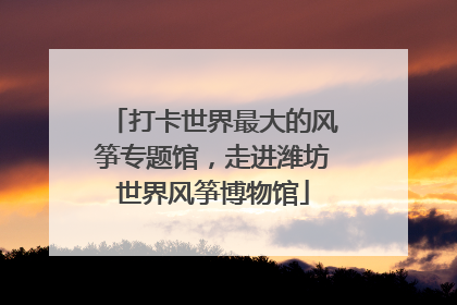 打卡世界最大的风筝专题馆，走进潍坊世界风筝博物馆