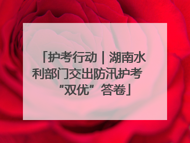 护考行动｜湖南水利部门交出防汛护考“双优”答卷