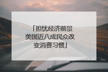 担忧经济前景 美国近八成民众改变消费习惯