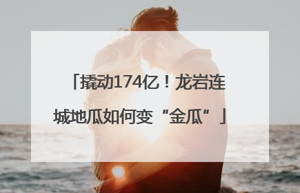 撬动174亿！龙岩连城地瓜如何变“金瓜”