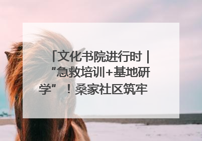 文化书院进行时｜“急救培训+基地研学”！桑家社区筑牢居民健康防线